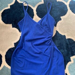 Charlotte Russe Royal Blue Ruched Dress